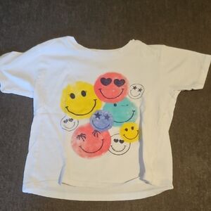 Prince Peter Collection White Tee with Multicolor Smiley Faces